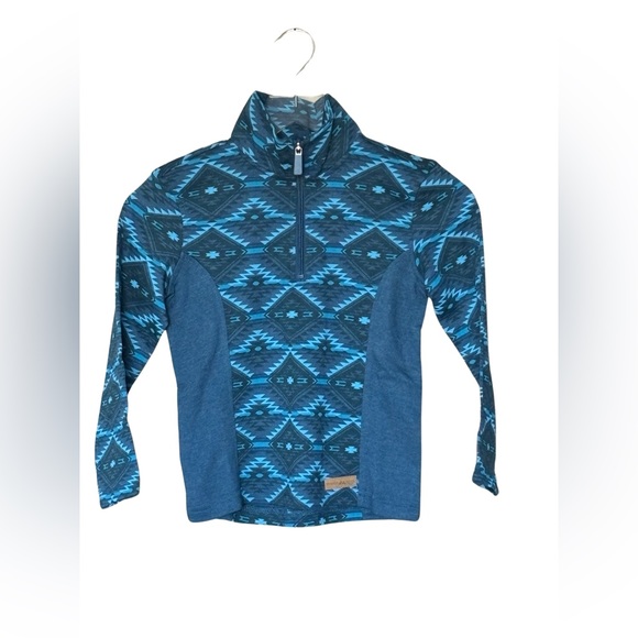 Powder River Outfitters Tops - Powder River Outfitters: Aztec Knit Quarter Zip